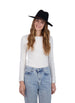 Tahari Women's Packable Diamond Patterned Fabric Panama Hat