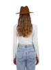 Tahari Women's Packable Diamond Patterned Fabric Panama Hat