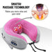TRAKK Neck Massager & Travel Pillow -Rechargeable U-Shaped Neck Pillow & Electric Massager for Muscle, Shoulder, Cervical Pain Stress Relief - Memory Foam Massage Pillow for Home, Office, Airplane,Car