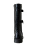 bebe Girl's Tall Boot with Strapping and Logo Heart Rivet