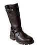 bebe Girl's Tall Boot with Strapping and Harness Ring