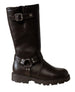 bebe Girl's Tall Boot with Strapping and Harness Ring