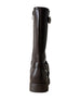 bebe Girl's Tall Boot with Strapping and Harness Ring