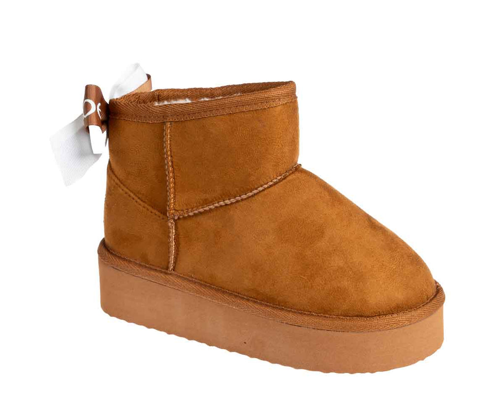 bebe Girl's Cute Lightweight and Ultra-Comfy Winter Boot with Stylish bebe Bow - Winter Boots for Girls