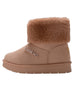 bebe Girls' Cozy Boot with Faux Fur Cuff and Rhinestone Logo
