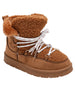 bebe Girls' Cozy Winter Boot with Lace-Up Design and Bebe Logo Charm