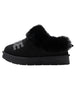 bebe Girls' Winter Slide Slippers with Faux Fur Lining and Rhinestone Bebe Logo