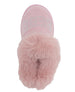 bebe Girls' Winter Slide Slippers with Faux Fur Lining and Rhinestone Bebe Logo
