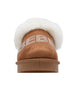bebe Girls' Winter Slide Slippers with Faux Fur Lining and Rhinestone Bebe Logo