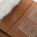 bebe Girls' Winter Slide Slippers with Faux Fur Lining and Rhinestone Bebe Logo