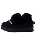 bebe Girls' Cozy Boot Slippers with Faux Fur Trim and Rhinestone Logo