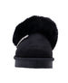 bebe Girls' Cozy Boot Slippers with Faux Fur Trim and Rhinestone Logo