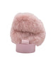 bebe Girls' Cozy Boot Slippers with Faux Fur Trim and Rhinestone Logo
