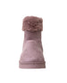 bebe Girls Cozy Ankle Boots With Bow and Pom Faux Fur Lined