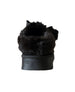 bebe Girl's Cozy Faux Fur Boot Slide with Pom Bow