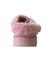 bebe Girl's Cozy Faux Fur Boot Slide with Pom Bow
