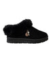 bebe Girl's Cozy Faux Fur Boot Slide Slipper