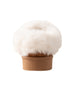 bebe Girl's Cozy Faux Fur Trim Boot Slide Slipper