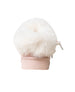 bebe Girl's Cozy Faux Fur Boot Slide with Hiker Lace and Charm Details