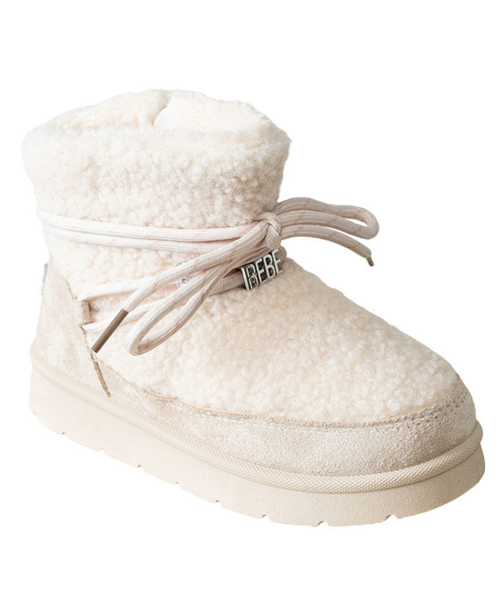 bebe Girl's Hybrid Sherpa Boot with Hiker Lace