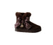 bebe Girl's Cozy Boot with Bandana Bow and Hanging Charms