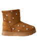 bebe Girl's Floral Embroidery Cozy Boot
