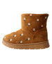 bebe Girl's Floral Embroidery Cozy Boot