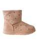 bebe Girl's Floral Embroidery Cozy Boot