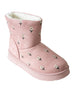 bebe Girl's Floral Embroidery Cozy Boot