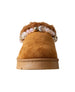 bebe Girl's Cozy Boot Slide with Beaded Bracelet and Rhinestone Detail
