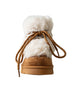 bebe Girl's Hybrid Faux Fur Boot with Lurex Lace and Charms