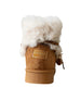 bebe Girl's Hybrid Faux Fur Boot with Lurex Lace and Charms