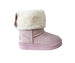 bebe Toddler Girl's Boots – Cozy Boots for Toddlers with Faux Fur Cuff and Butterfly Accent