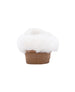 bebe Toddler Girls’ Cozy Winter Slide with Faux Fur Lining and Decorative B Charm