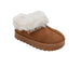 bebe Toddler Girls' Platform Boots – Microsuede Bootie with Faux Fur, Comfy Platform Shoes for Toddlers