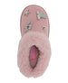 bebe Toddler Girls’ Winter Slide with Faux Fur Lining and Metal Ornament Details – Cozy Indoor Outdoor Footwear