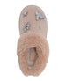 bebe Toddler Girls’ Winter Slide with Faux Fur Lining and Metal Ornament Details – Cozy Indoor Outdoor Footwear