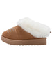 bebe Toddler Girls’ Winter Slide with Faux Fur Lining, Rhinestone Bebe Logo and Memory Foam Sock