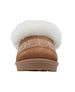 bebe Toddler Girls’ Winter Slide with Faux Fur Lining, Rhinestone Bebe Logo and Memory Foam Sock