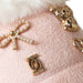bebe Toddler Girl's Cozy Faux Fur Boot Slide Slipper with Charms
