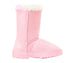 bebe Girl's Winter Boots Fur Boot Cuffs Sherpa Lined Shearling Microsuede Boots - Warm Boots For Toddler, Pink Multi