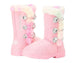 bebe Girl's Winter Boots Fur Boot Cuffs Sherpa Lined Shearling Microsuede Boots - Warm Boots For Toddler, Pink Multi