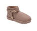 bebe Women's Winter Boots – Warm Faux Fur Lined Slip-On Booties, Cozy Platform Winter Shoes with Charms