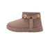 bebe Women's Winter Boots – Warm Faux Fur Lined Slip-On Booties, Cozy Platform Winter Shoes with Charms
