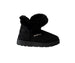 bebe Women's Winter Boot with Faux Fur Trim and Charm Stones