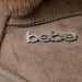 bebe Women's Winter Boot with Faux Fur Trim and Charm Stones