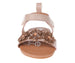bebe Girl's Infant Flat Shoes with Metallic Shimmer, Glitter and Rhinestone - Flats For Infants