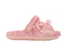 bebe Toddler Girl's EVA Comfy Slides - with Cute Marble Print and Charms