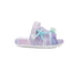 bebe Toddler Girl's EVA Comfy Slides - with Cute Marble Print and Charms