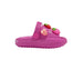 bebe Toddler Girl's Lightweight Platform EVA Slides - Slip - On Comfy with Strawberry Charm Accents